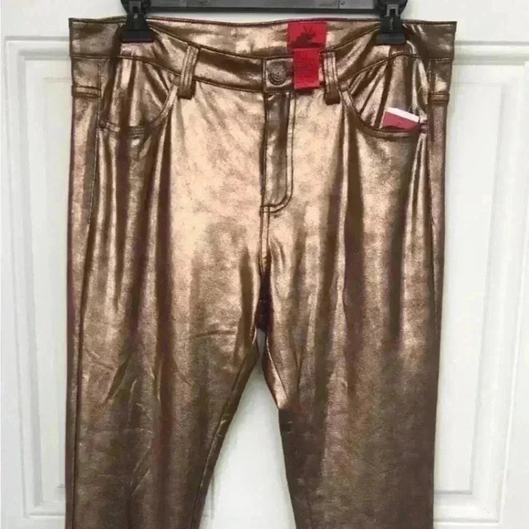 V Cristina metallic copper jeggings size 6 - Picture 3 of 13